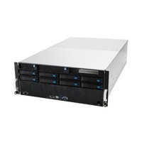 Serverplattform ASUS 4U ESC8000A-E11-SKU4/2.2KW(2+2)/3PCIe/2NVMe 90SF0212-M00980 AMD x 2 DDR4 x 32 10 x 2.5" SATA/SAS+2NVME PSU 2+2