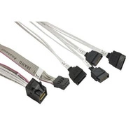 Supermicro Kabel Cross-Over Mini SAS HD | 4 SATA, 0.7m | CBL-SAST-0591