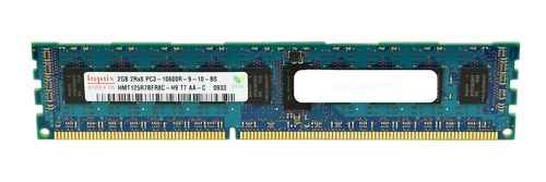 Arbeitspeicher 1x 2GB Hynix ECC REGISTERED DDR3  1333MHz PC3-10600 RDIMM | HMT125R7BFR8C-H9
